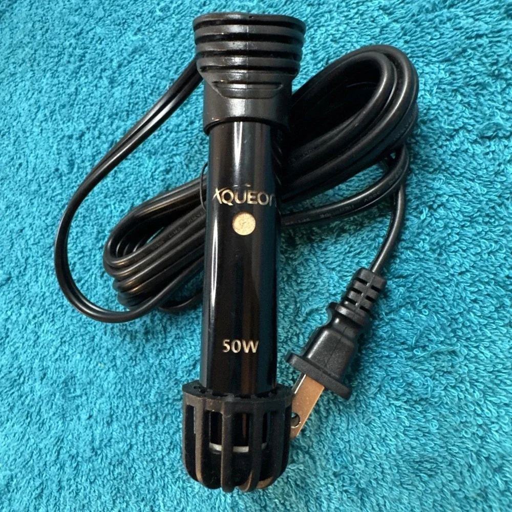 Aqueon Aquarium Submersible 50W Heater - For 20 Gal Tank - Black - Tested